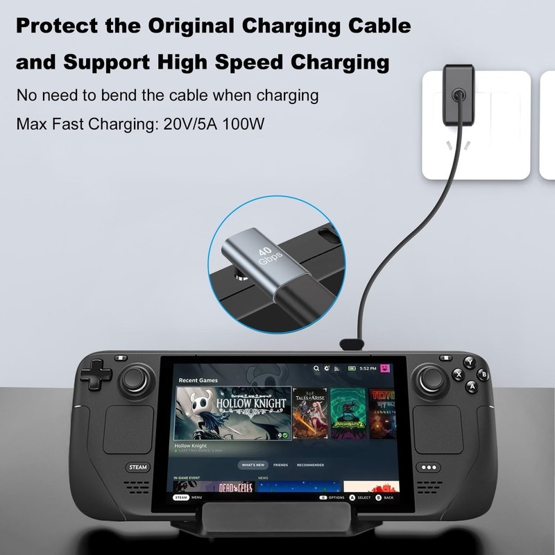 2-Pack 100W USB-C Adapter with 90-Degree Design for Enhanced Connectivity gallery