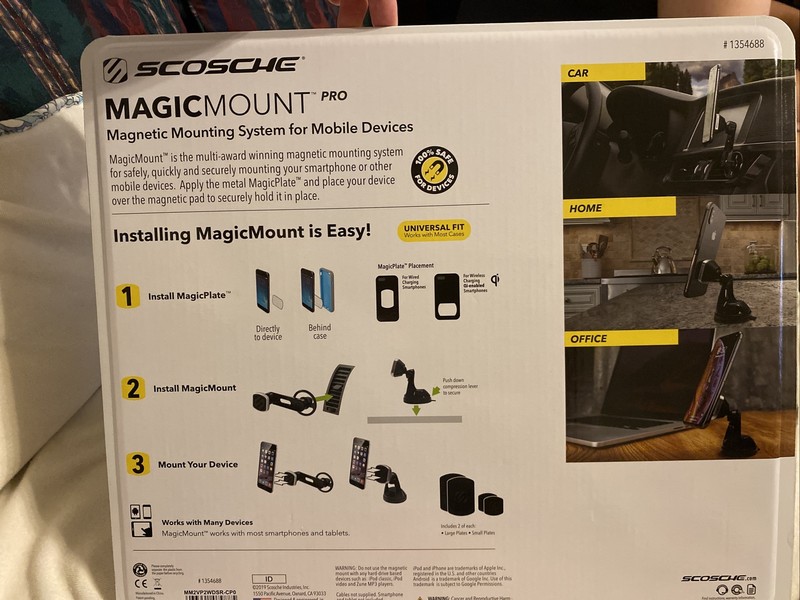 Scosche Magic Mount Pro Magnetic Mounting System 2 Pack for Mobile Devices gallery