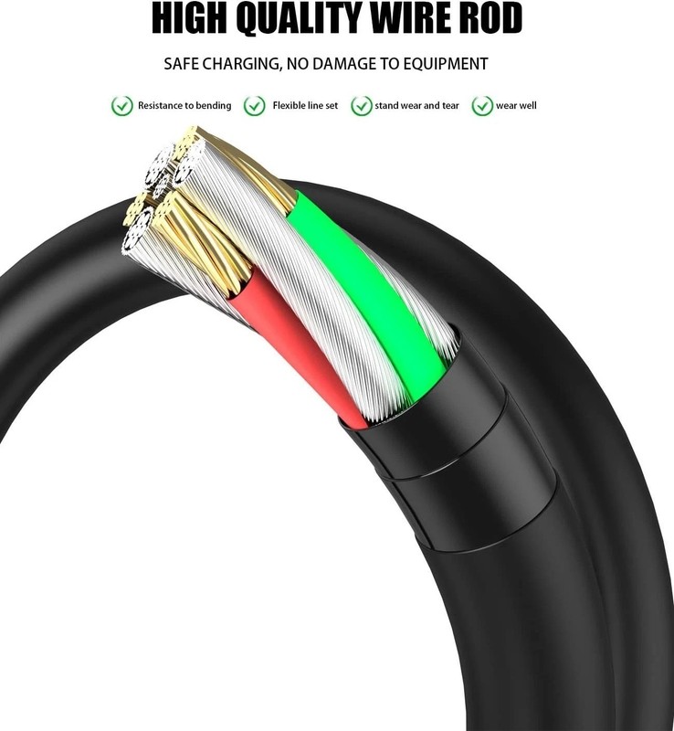 2Pack USB 2.0 Male to 3.5mm AUX Male Cable Charge Data Cord 3.3ft Adapter gallery