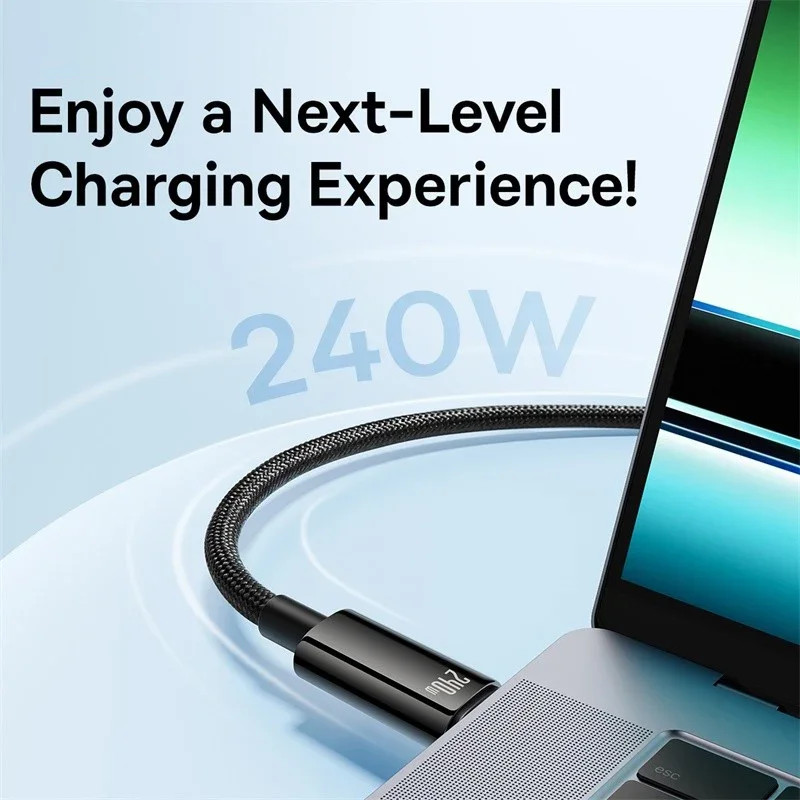 240W USB-C Fast Charging Cable for iPhone 17 MacBook Samsung Xiaomi gallery