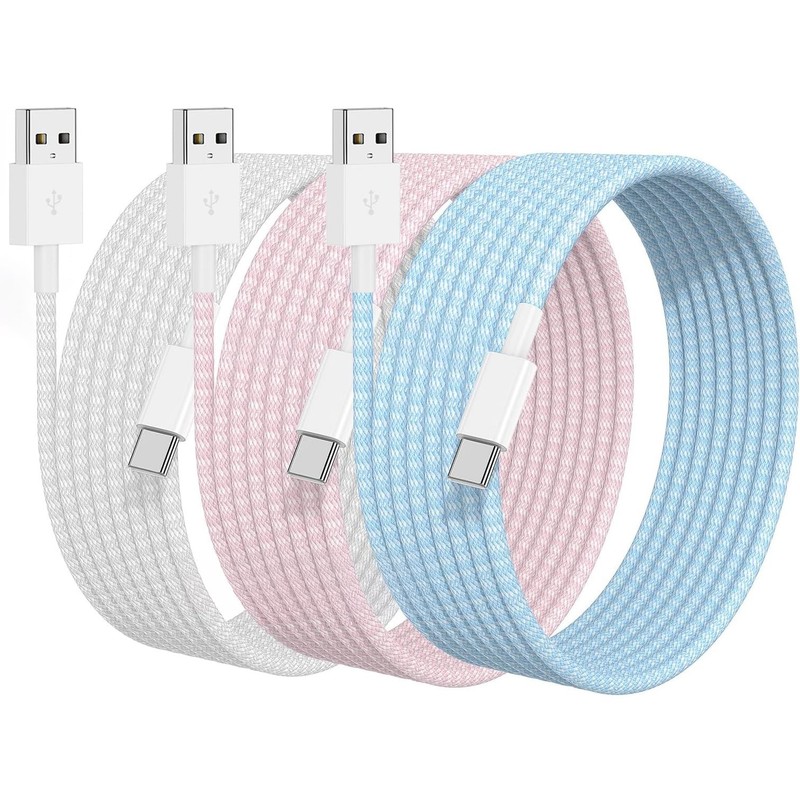 [Apple MFi Certified] Car Carplay Cable for iPhone 17, 3Pack 6Ft USB A to C C...