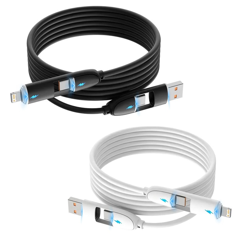USB-C 2 in 2 Charger Cable 240w Fast charging Cord Usb Type C For iPhone gallery