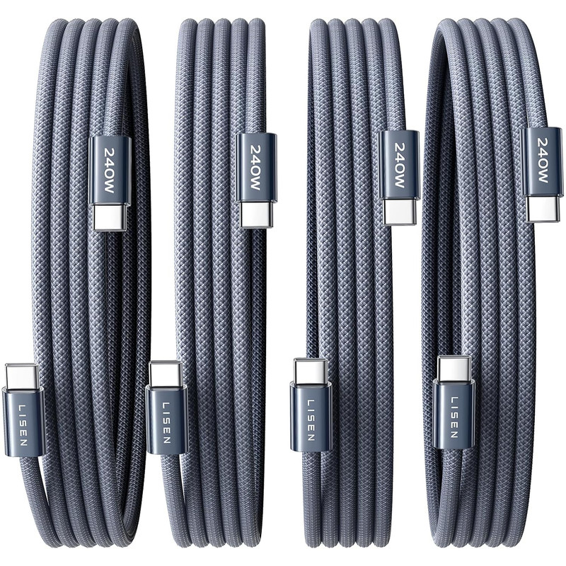 USB C to USB C Cable, 240W C to C Fast Charging Cable (6.6Ft, 4 Pack) | for Ipho gallery