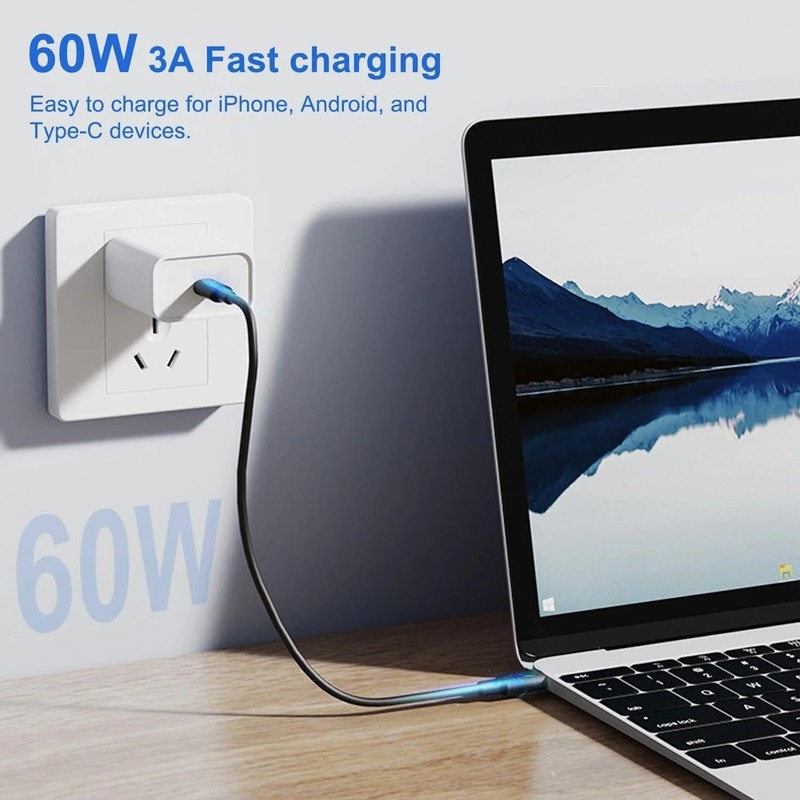 MagiicFiber PD60W Charging Cable USB C Adapter Kit for Mobile Devices gallery