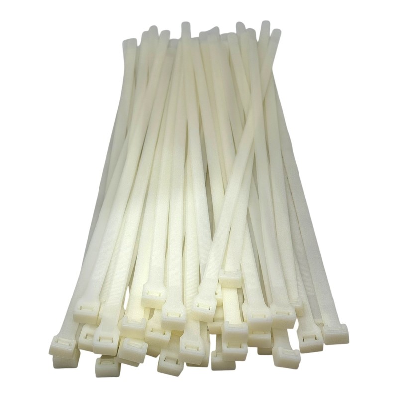 100 pcs ABB Ty-Fast TYL546M 546 mm Heavy Duty Cable Ties Natural 1120 N PA6.6