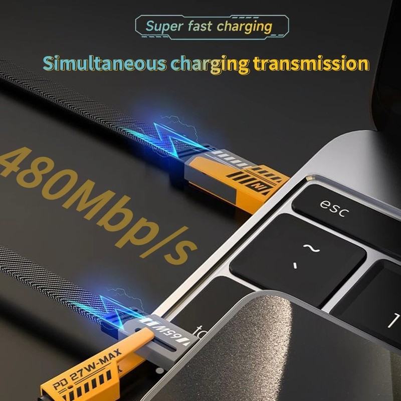 4-in-1 USB C Cable 240W 6FT for Apple Cable Fast Charging 480Mbps Data Sync gallery