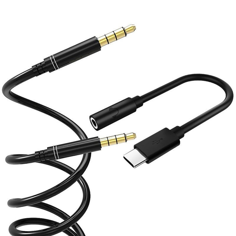 Fashion Type-C to Unisex3.5MM Headphone Jack Adapter and AUX Cable for HTC U11+