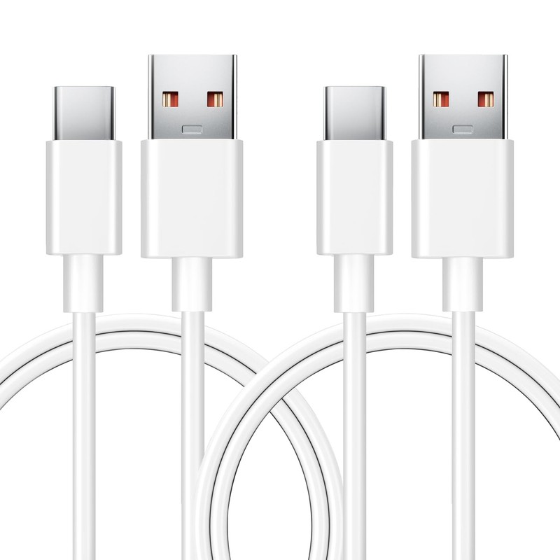 ANLINK [2-Pack, 3ft USB C Cable, 3A Fast Charging and Data Sync 2-Pack, White