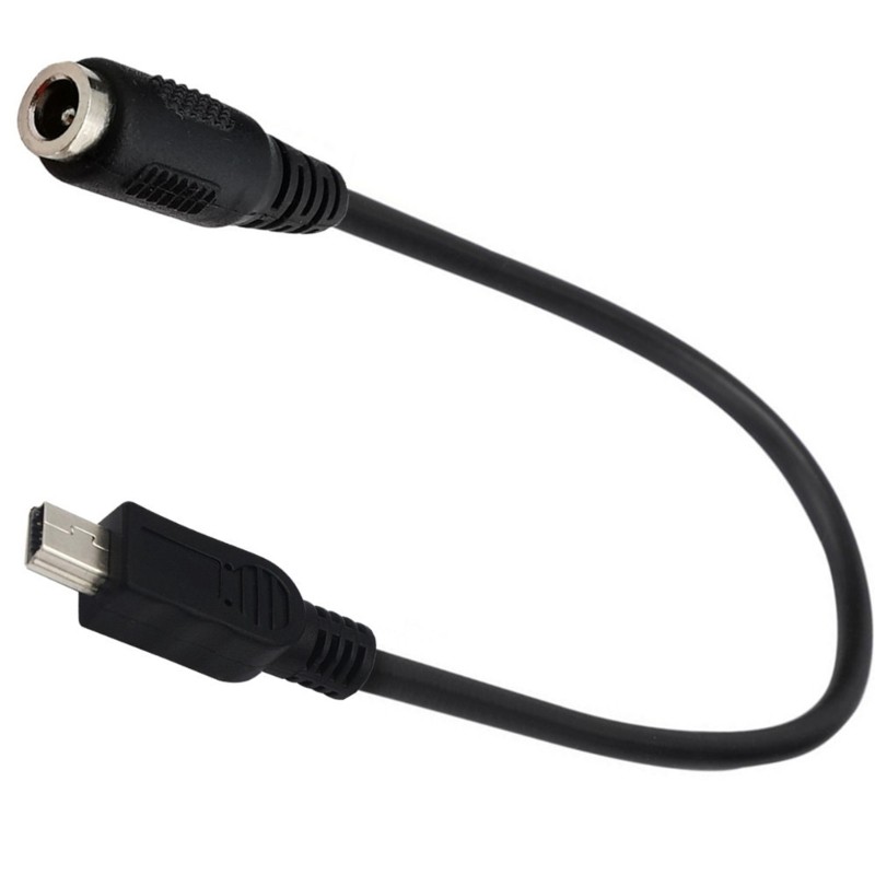 DC Power Jack Female to Mini USB 5pin Male DC Power Supply Extension Cord Wire gallery