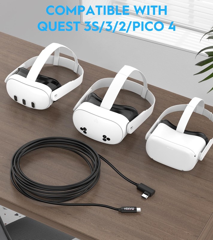 Link Cable 16FT for Meta/Oculus Quest 3S/Quest 3/Quest 2/, High Speed Data Tr... gallery