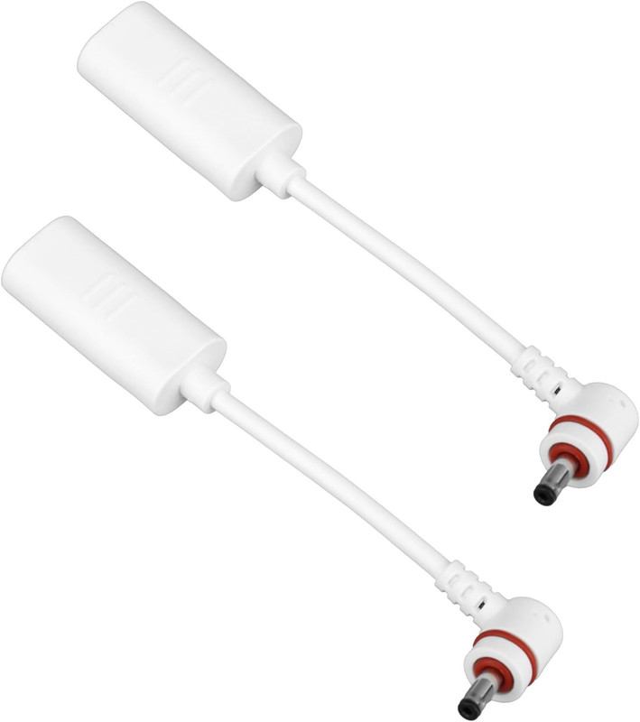 2Pcs USB-C to Barrel Plug Adapter, USB C & DC3.5 Adapter Connect Jack Solar Pane