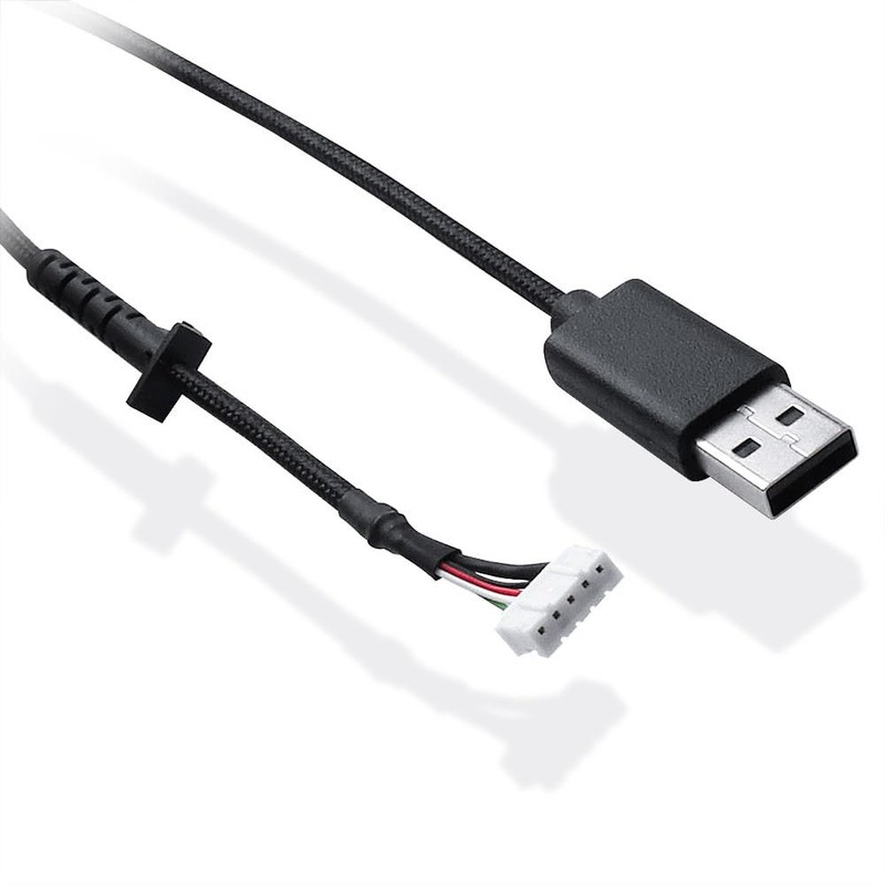 USB Mouse Cable Mice Line & 1 Set Mouse feet Compatible for logit G502 Hero G... gallery