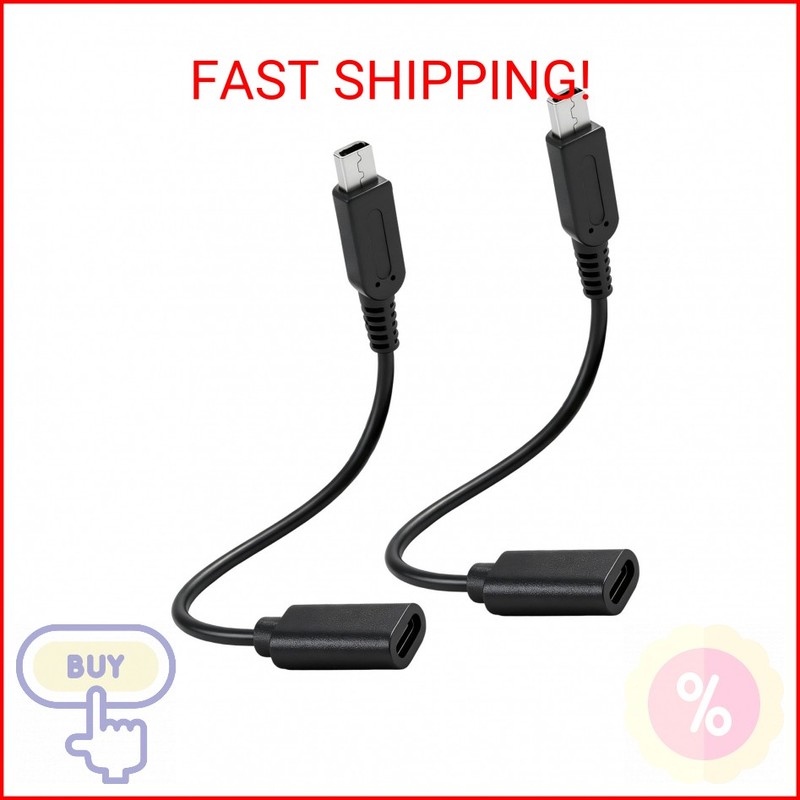 BTFO 2pcs USB Type-C to 3DS Charging Cable Adapter, Type C Charger Cord Compatib