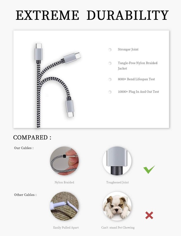 Teeind USB Type C Cable Fast Charging, Tpc001 5 Pack(6Ft 3A) Braided C Charger C gallery
