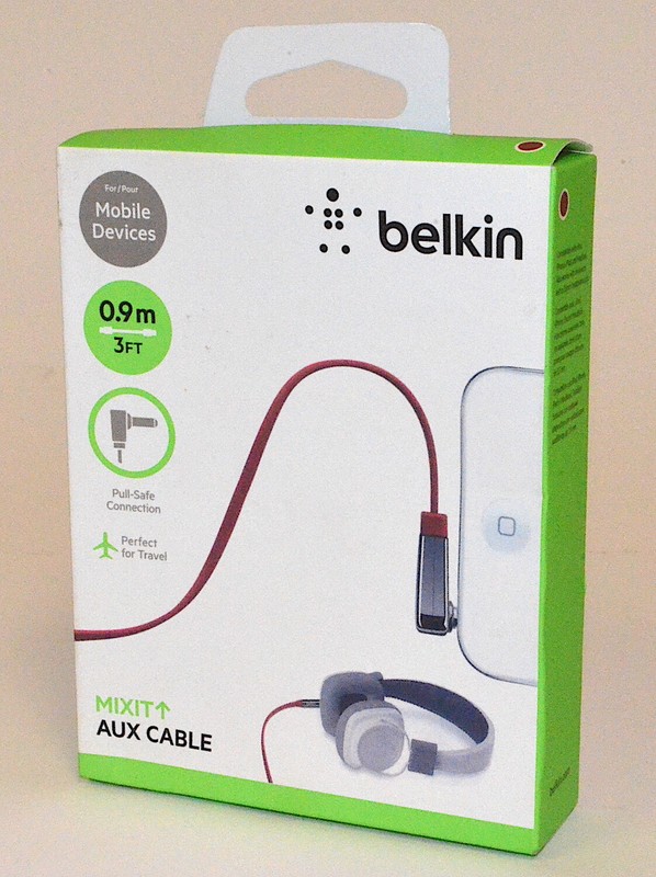 Belkin MIXIT 3′ Aux Cable, Red *New* AV10128tt-03-RED