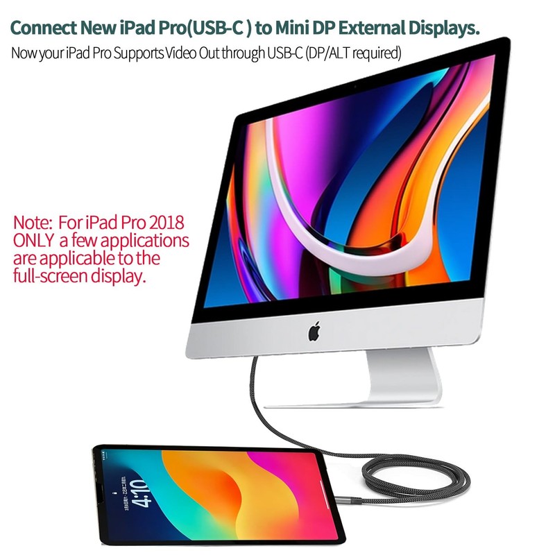 USB C to Mini Displayport Cable 4K 60Hz 6ft - Not Bi-Directional for MacBook gallery