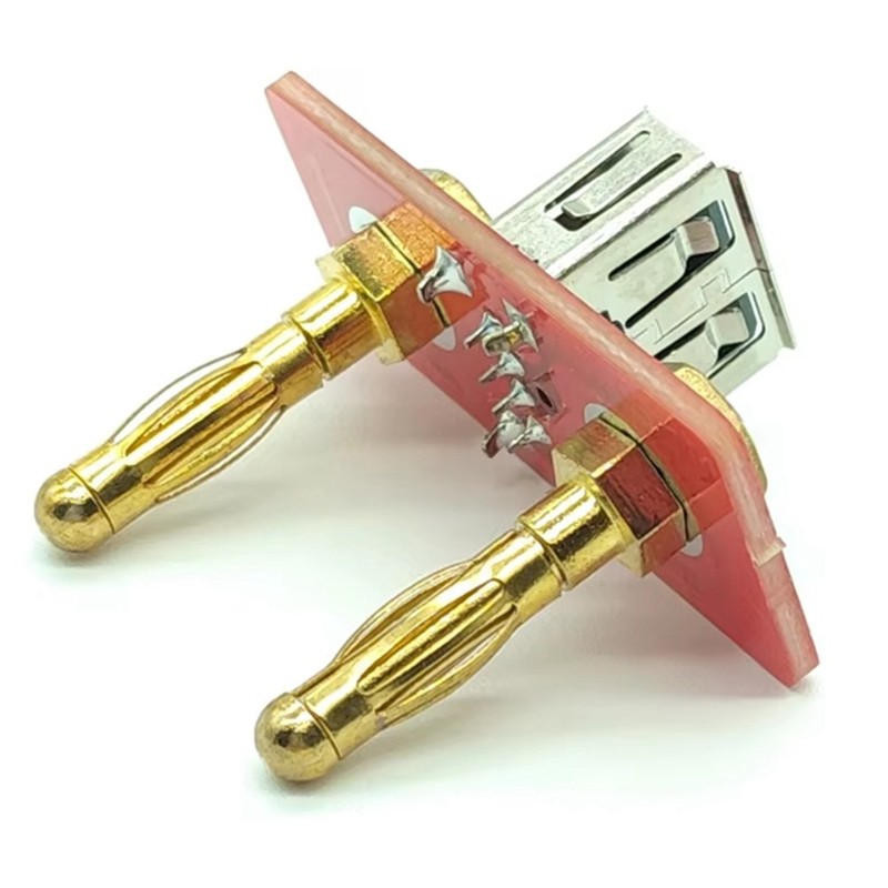 USB A Port with 19.05mm Distance Banana Plug DC Supply to USB 5V Output9499 gallery