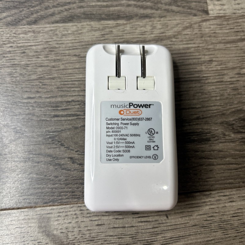 Music Power Duet 0900-71,USB Adapter Connector,Wall Plug In gallery