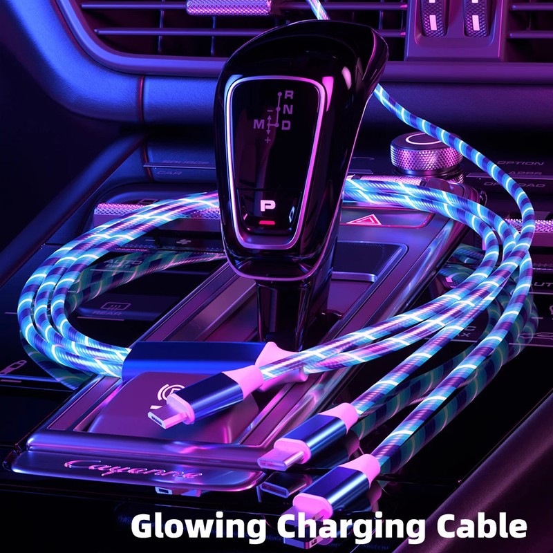 3 in 1 USB Cable for iPhone Fast Charger Charging Cable For Android phone type C gallery
