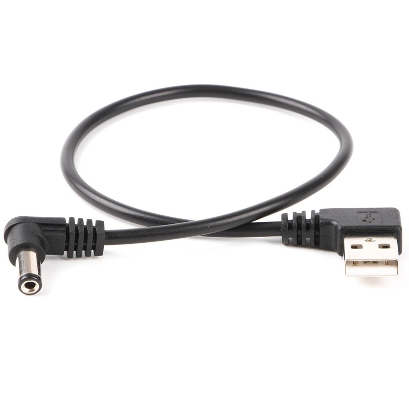 usangreen USB to Barrel Cable USB to 5.5mm/2.1mm Angled 5V DC Power Cable (Ri...