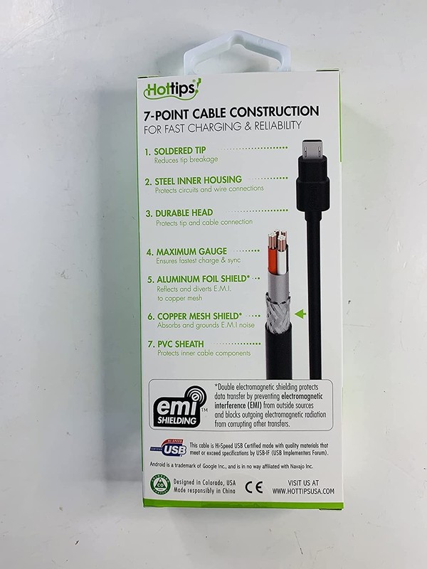 Hot Tips Micro-USB Connector--Black--4 Feet gallery