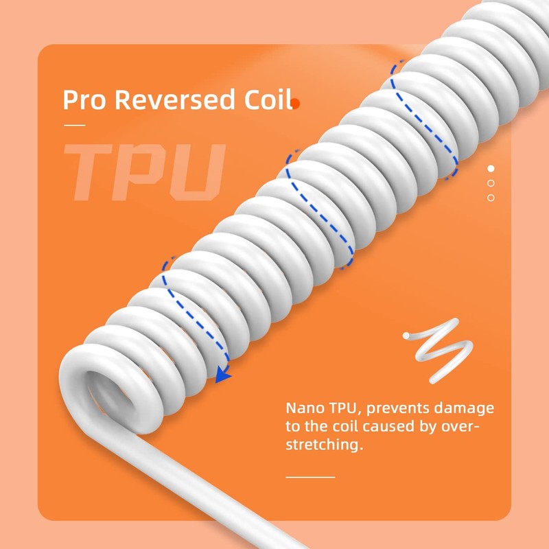2.0M USBType C Dual Sleeve Stable Connection Gaming Keyboard Cable Detach gallery