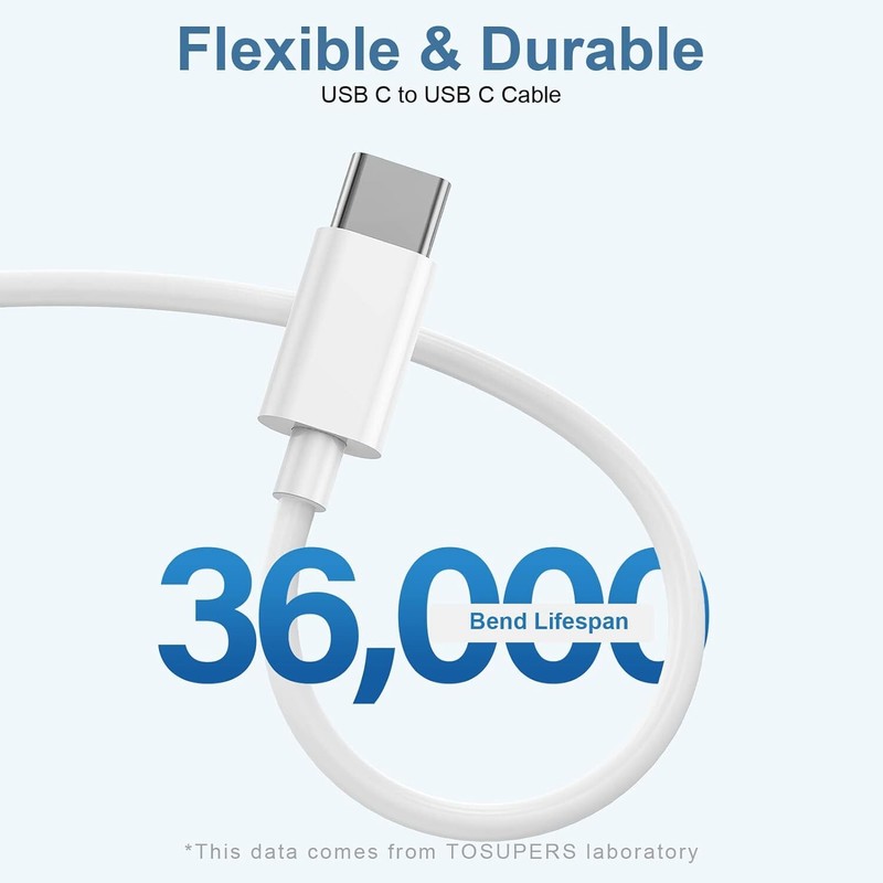 40W PD USB Type-C Fast Charger Cube 3/6FT Cable For iPhone 17 Air 16 15 Pro Max gallery