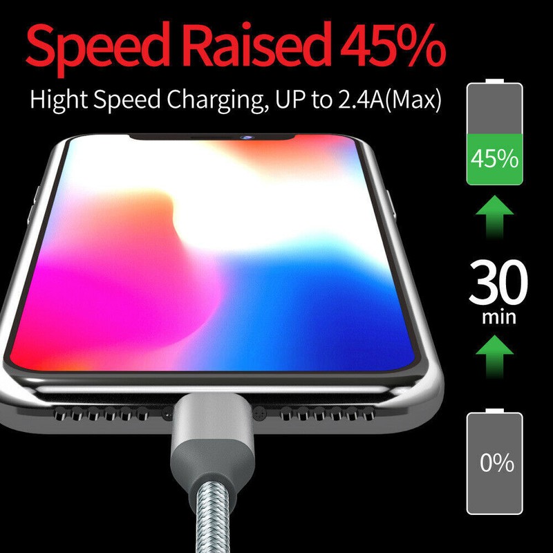 Fast Charger Cable Heavy Duty For iPhone 13 12 11 X XR 8 Charging Cord wholesale gallery
