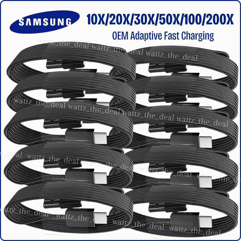 WHOLESALE LOT USB C Fast Charging Type C Charger Cable For Samsung S8 S9 S10 S24