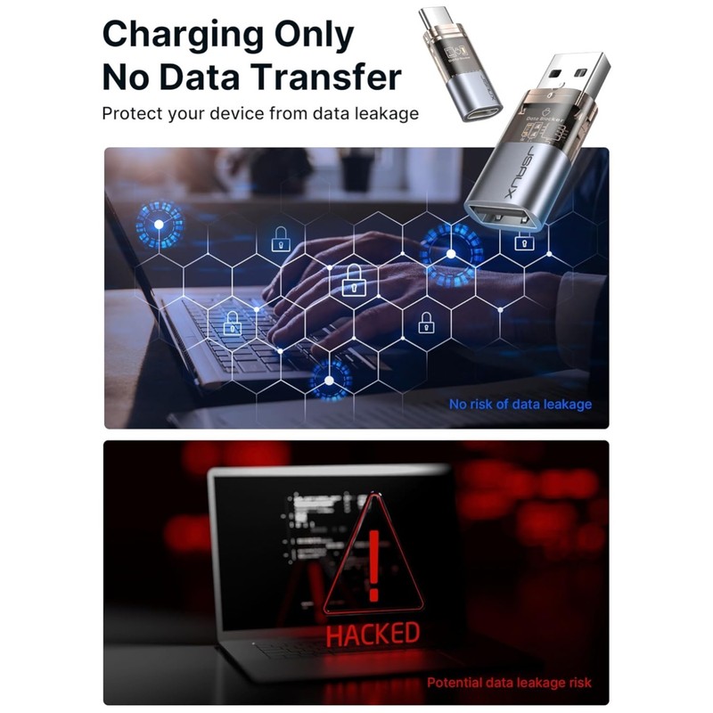 Compact USB Data Blockers: Protect Against Hacking