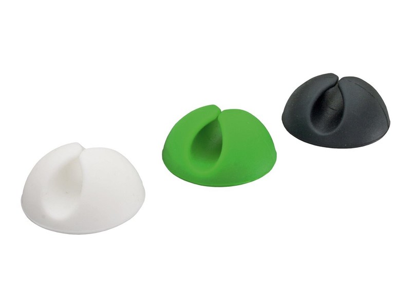 InLine Cable Identification Bases "Clipper" White Green Black 6pcs 59962C