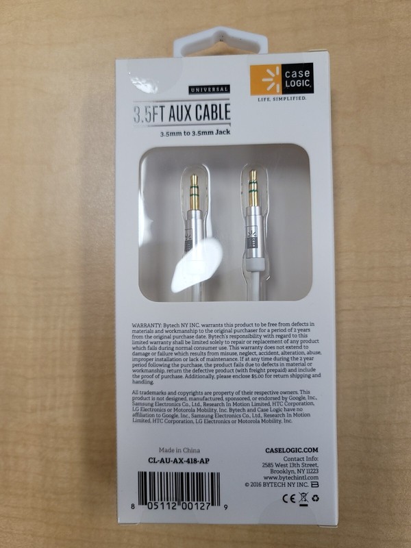 Case Logic 3.5 Ft Aux Cable gallery