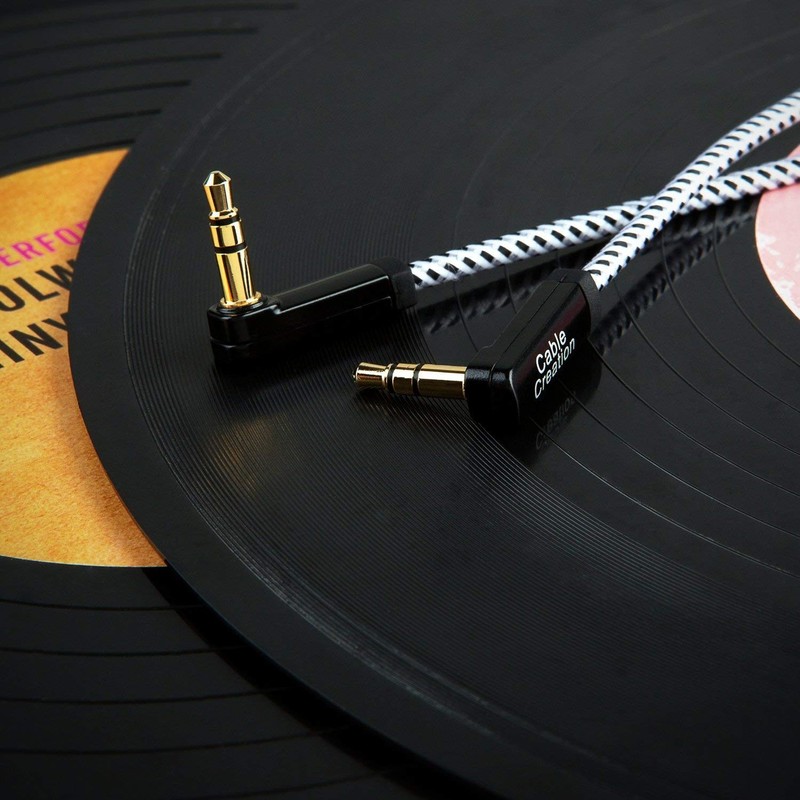 3FT Braided 3.5mm Aux Cable with 24K Gold-Plated Connectors for Sound gallery