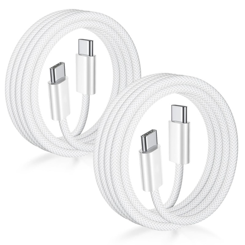 USB C to USB C Cable 3FT Certified 2Pack 60W usbc Woven Fast Charging Type C Cha