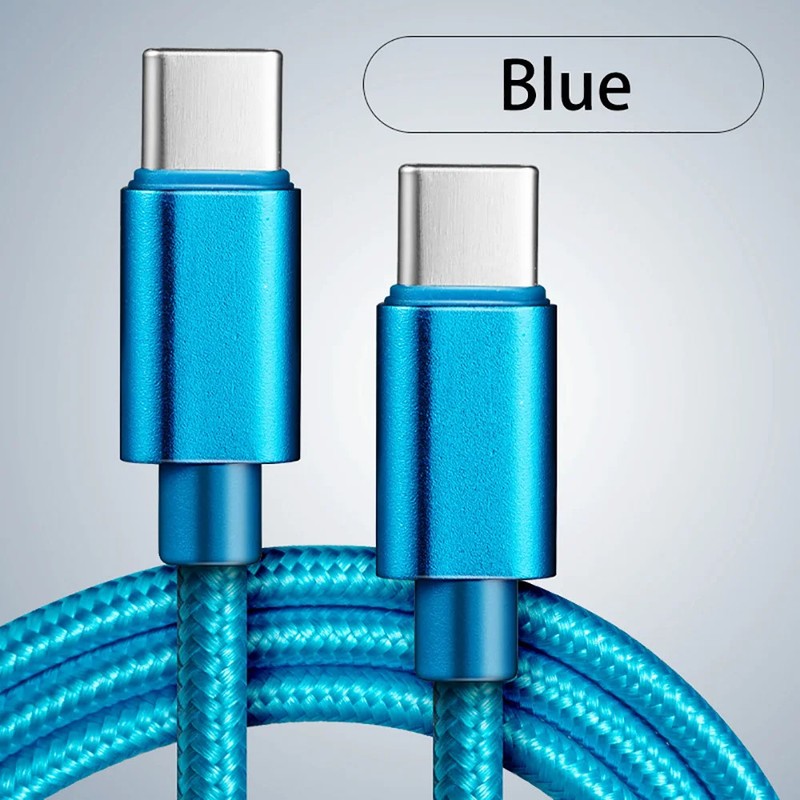 66W 5A Nylon 1m 2m 3m USB C To Type C Fast Charging Cable for Iphone 15 16 Pro M gallery