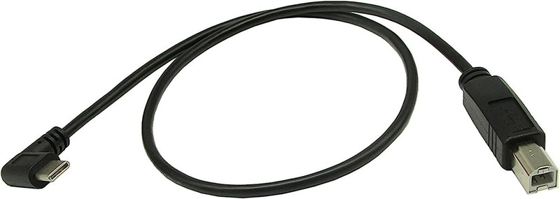Type C Printer Cable 90 Degree Right Angle Usb 2.0 Type C usbc To Type B usbb