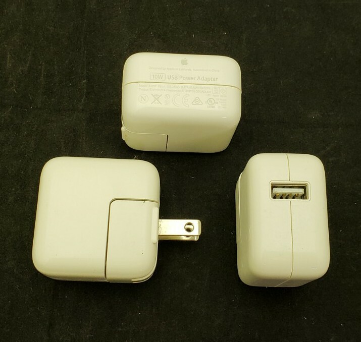 Apple 10 Watt Power Adapter Wall Plug A1357 – Lot of 3