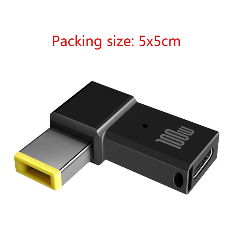 100W USB Type C Female to Square PD Plug Converter USB-C Fast Charging Cable DC gallery