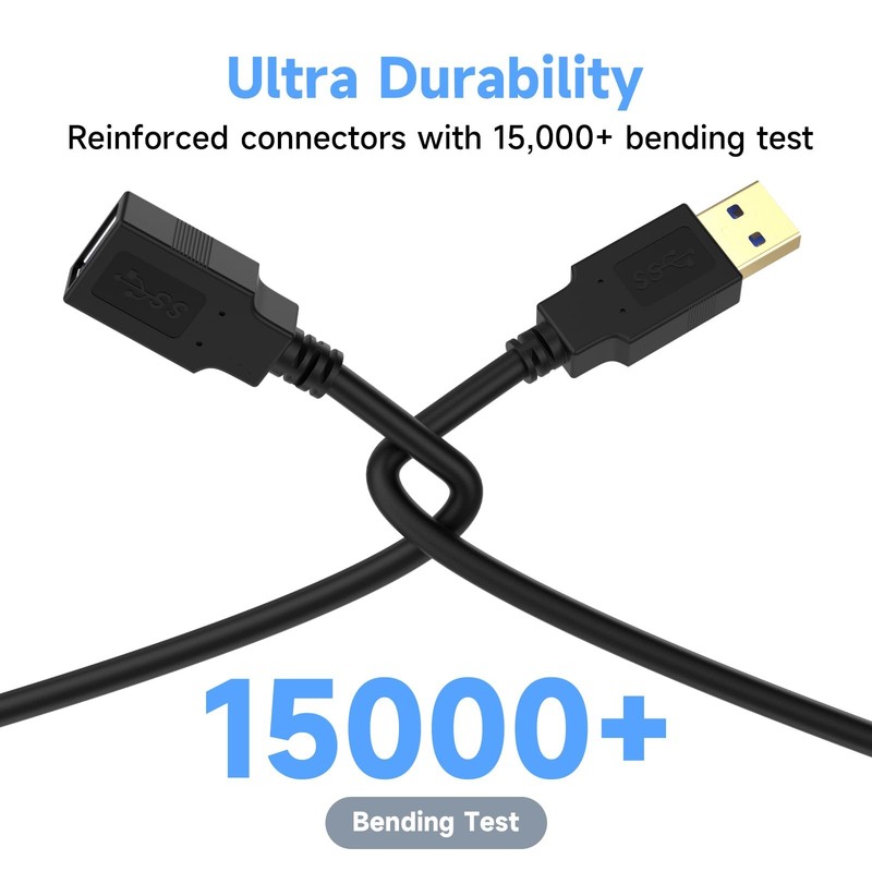 USB 3.0 Extension Cable 25 FT,5Gbps High Speed Data Transfer Extra Long A Mal... gallery