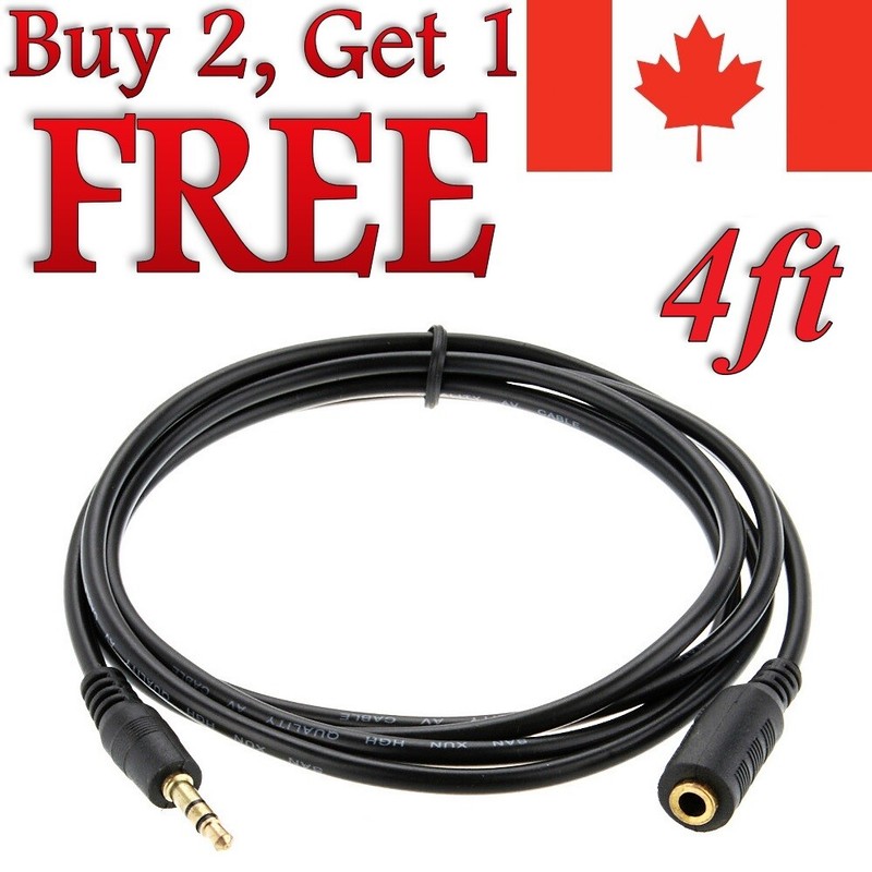 3.5mm Aux Extension Cable Auxiliary Male to Female for Car Audio Stereo MP3