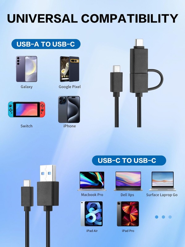 USB C to USB A Cable 3.3FT USB 3.0 Type A/C to C Fast Charging Data Cord gallery
