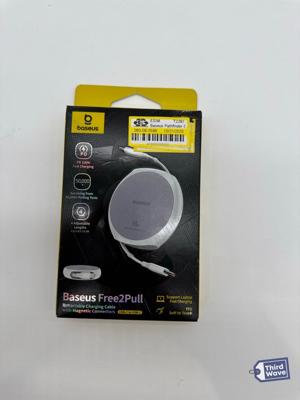 Baseus Pathfinder Series Free2Draw 3' 100W USB-C to USB-C- Moon White gallery