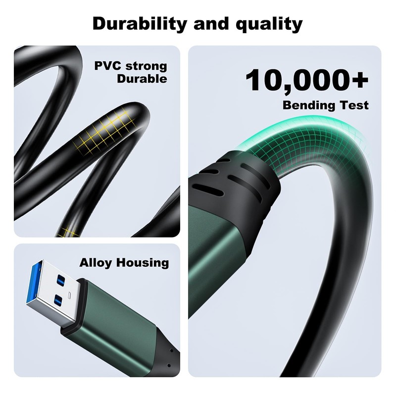 3Ft USB 3.0 Cable Male to Male Type A to A Cable for Data Transfer,Hard Drive... gallery