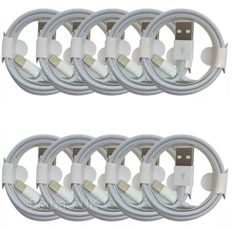 5 Packs iPhone Charger Cable Charging USB Cord White 1m 1.5m 2m - AUS