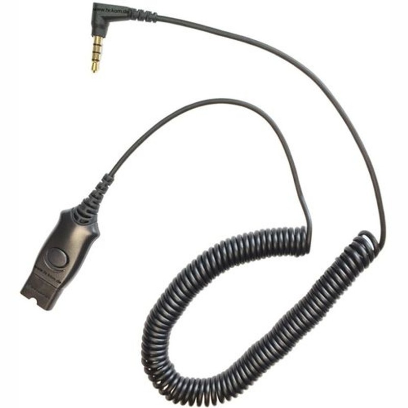 Plantronics IP10 3.5MM QD Coiled Cable MO300 for iPhone Blackberry Samsung & HTC