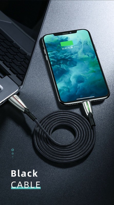 JOYROOM S-M99 Running Light Durable Fast Data Cable Phone Charger Type-C 1.5M