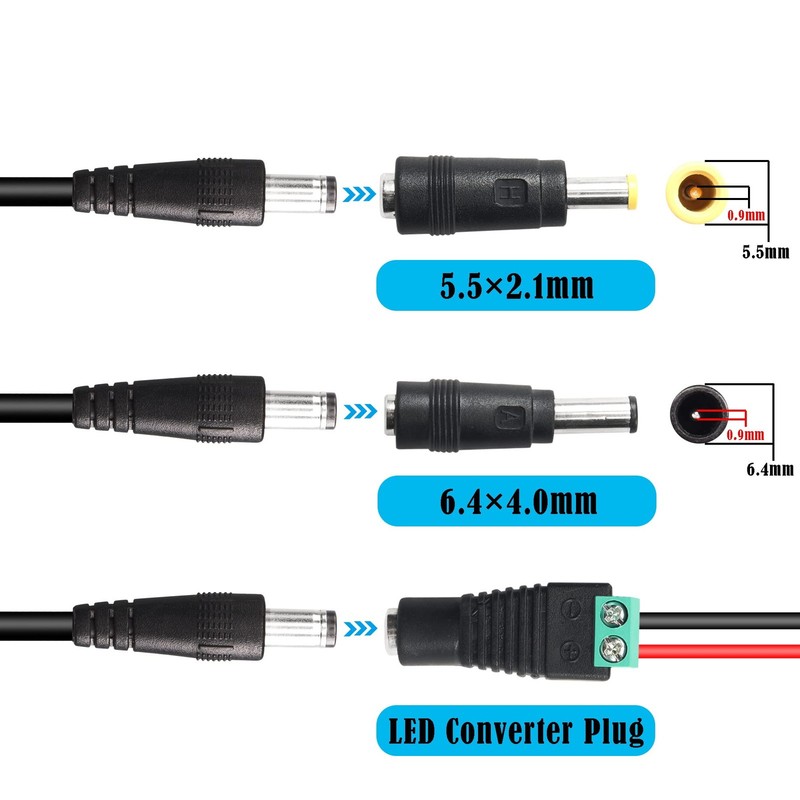 5V USB2.0 to DC Power Cable USB2.0 to DC 5.5mmx2.1mm Universal Charging Cable... gallery