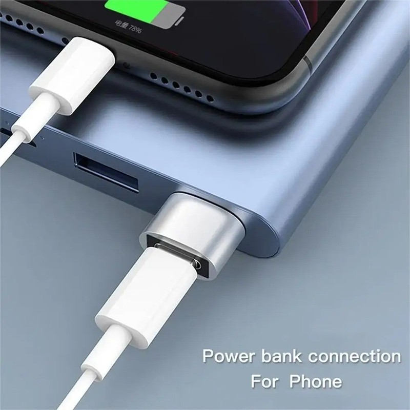 4 PACK USB to USB C Adapter Type-C Female to A Male OTG Converter Car Charger gallery