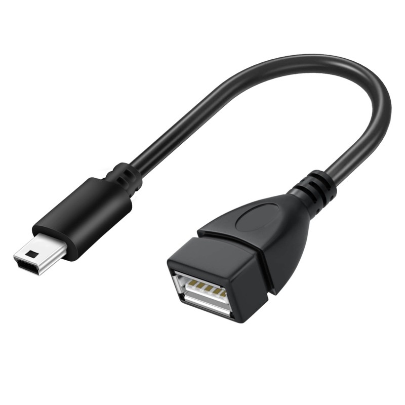 Mini USB OTG Cable For Digital Cameras USB A Female To Mini USB B 5 Pin Male