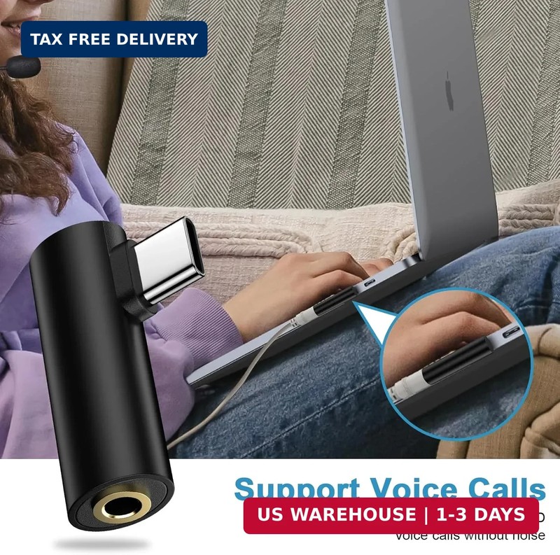 USB C to 3.5mm Headphone Jack Adapter for Samsung Galaxy A17 A16 A35 S26 Ultra S gallery